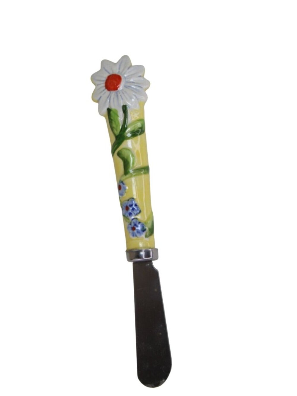 Temptations Figural Floral Daisy Spreader Knife Temp Tations 90937 Vintage